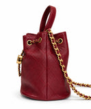 CHANEL 30 Series Bucket Bag Red w/ Gold Hardware