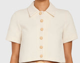 Amanda Uprichard Josie Top Ecru