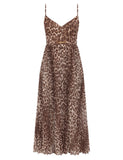 Zimmermann Sunray Pleated Picnic Dress Leopard