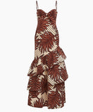 Retrofete Starla Dress Polka Dot Leaves *