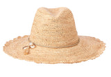 FloraBella Adelee Crochet Raffia Cowboy Hat Natural