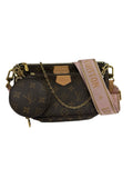 Louis Vuitton Multi Pochette Accessoires Bag Pink Strap w/ Gold Hardware