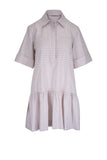 SIMKHAI Criss Mini Dress Sand Gingham