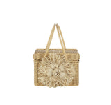 FloraBella Positano Natural Wicker Flower Handbag Natural
