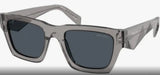 Prada Pale Transparent Dark Grey Frame w/ Dark Grey Lens Sunglasses