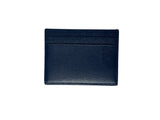 Saint Laurent Paris Grain De Poudre Embossed Leather Card Case Midnight Blue