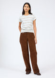Rag & Bone The Slub Stripe Tee Light Blue Multi
