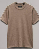 Rag & Bone Raw Edge Flame Tee Brown