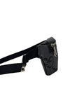 Gucci Jumbo GG Fanny Pack Gray/Black w/ Silver Hardware