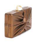 Cult Gaia Lisse Clutch Bag Bronze