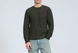 Rag & Bone Brooks Wool Crew Top LS Army