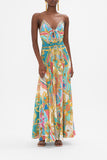 Camilla Sail Away With Me Tie Front Long Dress *