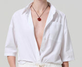 Citizens of Humanity Frances Cropped Cape Button Up Optic White