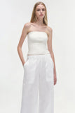 SIMKHAI Arden Pull On Pant White