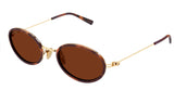 Gucci Layla Havana/Gold Frame w/ Brown Lens Sunglasses