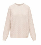 LoveShackFancy Kym Fireside Loungwear Sweater Ivory
