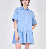 SIMKHAI Cris Shirt Dress S/S Stratus