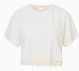 LoveShackFancy Karolin Tee White