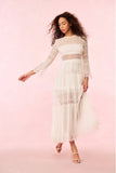 LoveShackFancy Rosney Dress Ivory