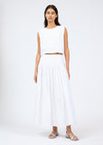 Rag & Bone Elena Skirt White