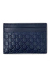 Gucci Microguccissima Leather Card Holder Navy