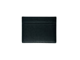 Saint Laurent Paris Card Case Grain De Poudre Embossed Leather Dark Green