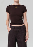 Citizens of Humanity Baby Waffle Tee Chocolate