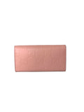 Gucci GG Continental Wallet Pink w/ Gold Hardware