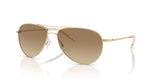 Oliver Peoples Benedict  Gold Frame w/ Brown Crystal Gradient Lens Sunglasses