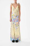 Camilla Darling Buds V-Neck Slip Dress with Back Frill