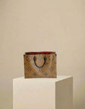 Louis Vuitton GM Reverse Monogram On The Go Tote Bag w/ Gold Hardware