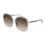 Chloe Franky Blue Frame w/ Brown Gradient Lens Sunglasses