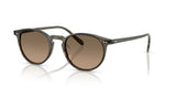 Oliver Peoples Riley Sun Inkwell Frame w/ Sandstone Gradient Polarized Crystal Lens Sunglasses