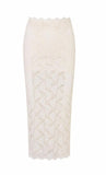 LoveShackFancy Clooney Skirt Antique White
