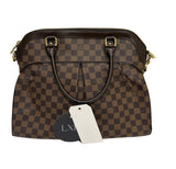 Louis Vuitton Trevi GM Satchel Bag  Damier Ebene w/ Gold Hardware
