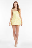 Amanda Uprichard Bethany Skort Romper Yellow