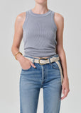 Citizens of Humanity Isabel Rib Tank Blue Grey