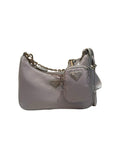 Prada Re-Edition 2005 Nylon Bag Grey Blue