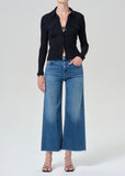 Citizens of Lyra Wide Leg Crop in Verve Tropical  Denim