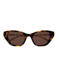 Gucci Sophie Havana Pearl Frame w/ Brown Lens Sunglasses