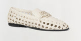SIMKHAI Dion Woven Loafer Cream