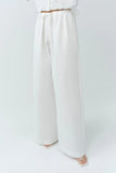 SIMKHAI Rhea Cotton Wide Leg Pants White