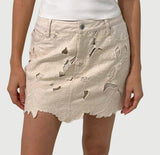 SIMKHAI Winnie Mini Skirt Marshmallow