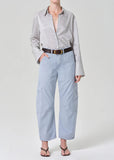 Citizens of Humanity Marcelle Low Slung Cargo in Sateen June Blue