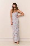 LoveShackFancy Rialto Dress Blue Roan