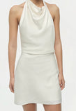 SIMKHAI Reanna Satin Mini Dress Ivory