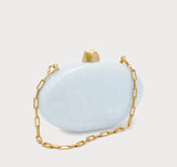 Cult Gaia Eviana Clutch Light Breeze